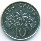 Сингапур, 10 центов 2010 год (UNC)