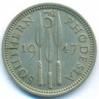 Южная Родезия, 3 пенса 1947 год (AU)