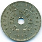 Южная Родезия, 1 пенни 1937 год (AU)