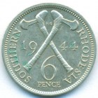 Южная Родезия, 6 пенсов 1944 год (AU)