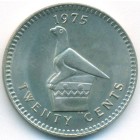 Родезия, 20 центов 1975 год (UNC)