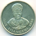 Свазиленд, 1 лилангени 1998 год (UNC)