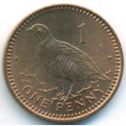 Гибралтар, 1 пенни 1988 год (UNC)