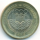 Колумбия, 1000 песо 2013 год (UNC)