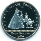 Апачи (индейская резервация), 50 центов 2016 год (UNC)