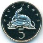 Ямайка, 5 центов 1976 год (PROOF)