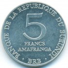 Бурунди, 5 франков 1980 год (UNC)