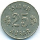 Исландия, 25 эйре 1961 год (AU)