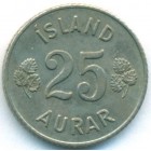 Исландия, 25 эйре 1966 год (AU)