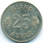 Исландия, 25 эйре 1967 год (UNC)