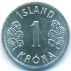 Исландия, 1 крона 1976 год (UNC)