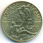 Ватикан, 200 лир 1998 год (UNC)