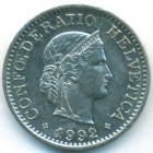 Швейцария, 10 раппенов 1992 год (AU)
