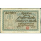 Германия, 500 000 000 марок 1923 год НОТГЕЛЬД