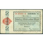 Германия, 50 000 000 000 марок 1923 год НОТГЕЛЬД