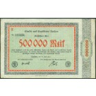 Германия, 500 000 марок 1923 год НОТГЕЛЬД