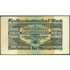 Германия, 500 000 марок 1923 год НОТГЕЛЬД