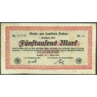 Германия, 5000 марок 1923 год НОТГЕЛЬД