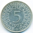 ФРГ, 5 марок 1972 год G (AU)