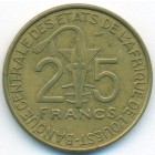 Западно-Африканские Штаты, 25 франков 1978 год