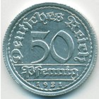 Веймарская республика, 50 пфеннигов 1921 год G (AU)