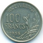 Франция, 100 франков 1958 год (w)
