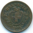 Швейцария, 1 раппен 1908 год