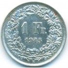 Швейцария, 1 франк 1945 год (AU)