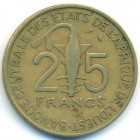 Западно-Африканские Штаты, 25 франков 1971 год