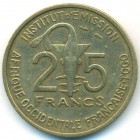 Французская Западная Африка, 25 франков 1957 год