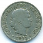 Швейцария, 5 раппенов 1911 год