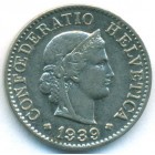 Швейцария, 5 раппенов 1939 год