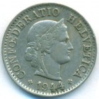 Швейцария, 5 раппенов 1944 год