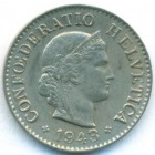 Швейцария, 5 раппенов 1943 год