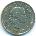 Швейцария, 5 раппенов 1947 год