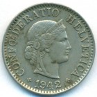 Швейцария, 5 раппенов 1942 год