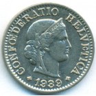 Швейцария, 5 раппенов 1939 год