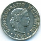 Швейцария, 5 раппенов 1934 год