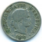 Швейцария, 5 раппенов 1903 год
