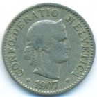 Швейцария, 5 раппенов 1907 год