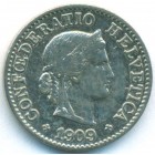 Швейцария, 5 раппенов 1909 год