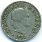 Швейцария, 5 раппенов 1902 год