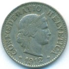Швейцария, 5 раппенов 1912 год