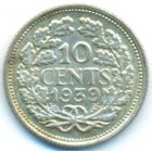 Нидерланды, 10 центов 1939 год (AU)