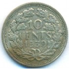 Нидерланды, 10 центов 1939 год
