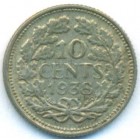 Нидерланды, 10 центов 1938 год