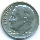 США, 10 центов 1967 год