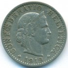 Швейцария, 20 раппенов 1919 год
