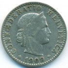 Швейцария, 20 раппенов 1909 год