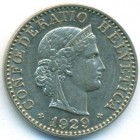 Швейцария, 20 раппенов 1929 год (AU)